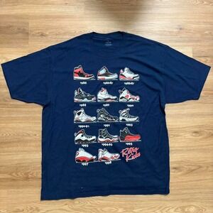 Retro Kicks Sneaker Evolution Graphic Tee – Size 2XL